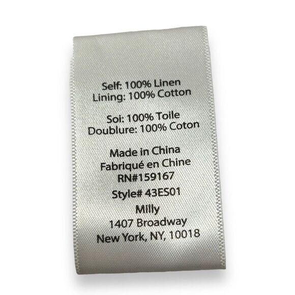 Milly Women's White Estee Embroidered Ruffle Mini Skirt Size 8 $325 - Picture 7 of 8